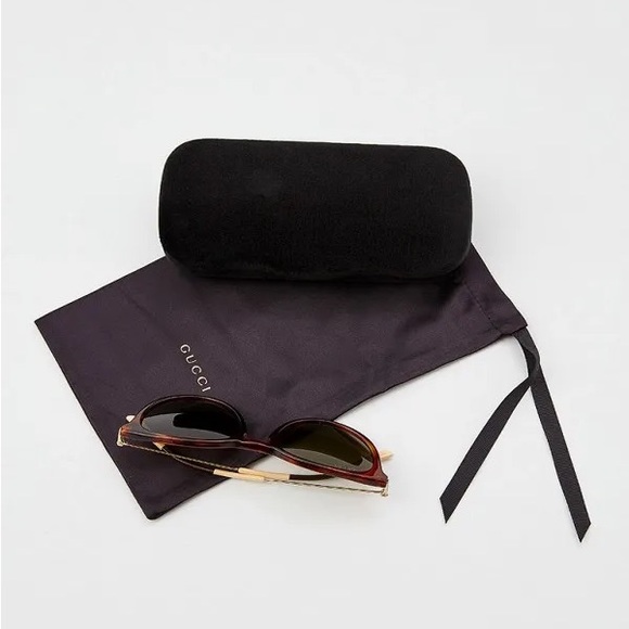 💯 - New - Authentic Gucci GG1048S 002 Round Sunglasses - Picture 9 of 12